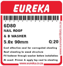 6D80 - Roof Nail & Bonded Washer -6D80_label_T